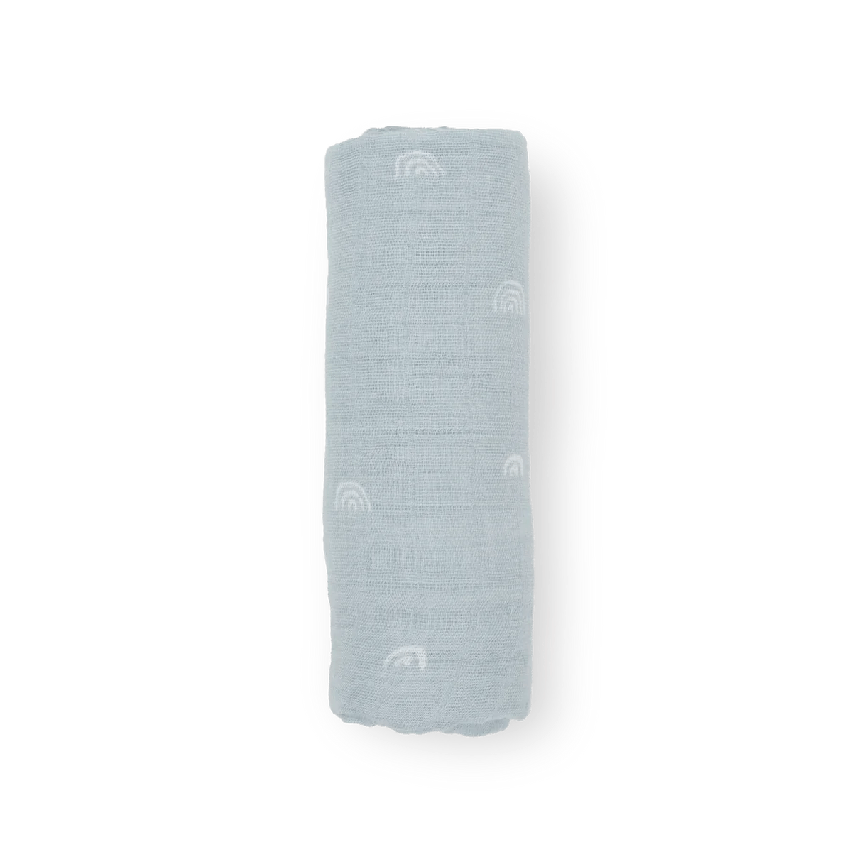 Cotton Muslin Swaddle: Blue Rainbow - DIGS