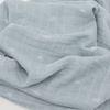 Cotton Muslin Swaddle: Blue Rainbow - DIGS