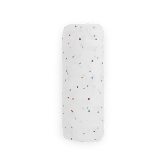 Cotton Muslin Swaddle: Dots - DIGS