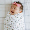 Cotton Muslin Swaddle: Garden Bees - DIGS