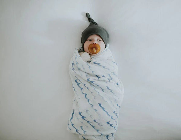 Cotton Muslin Swaddle: High Tide - DIGS