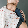 Cotton Muslin Swaddle: Mushrooms - DIGS