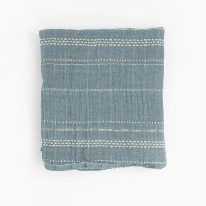 Cotton Muslin Swaddle: Stillwater Stitch - DIGS