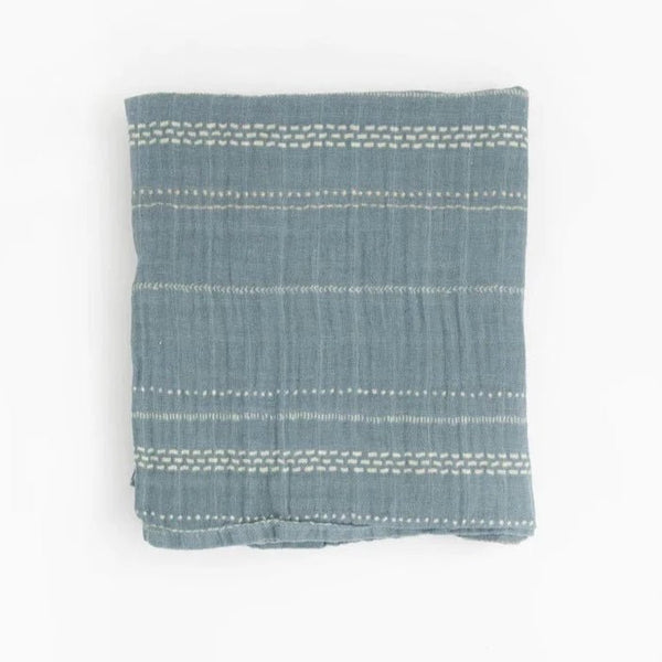 Cotton Muslin Swaddle: Stillwater Stitch - DIGS