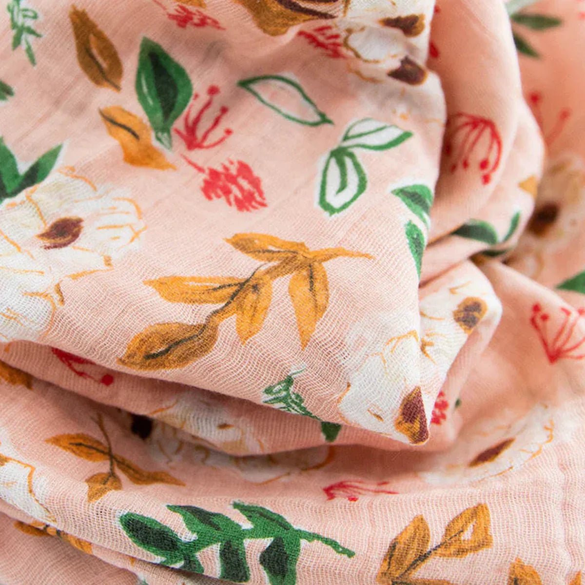 Cotton Muslin Swaddle: Vintage Floral - DIGS
