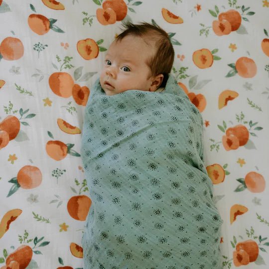 Cotton Muslin Swaddle: Wallflower - DIGS