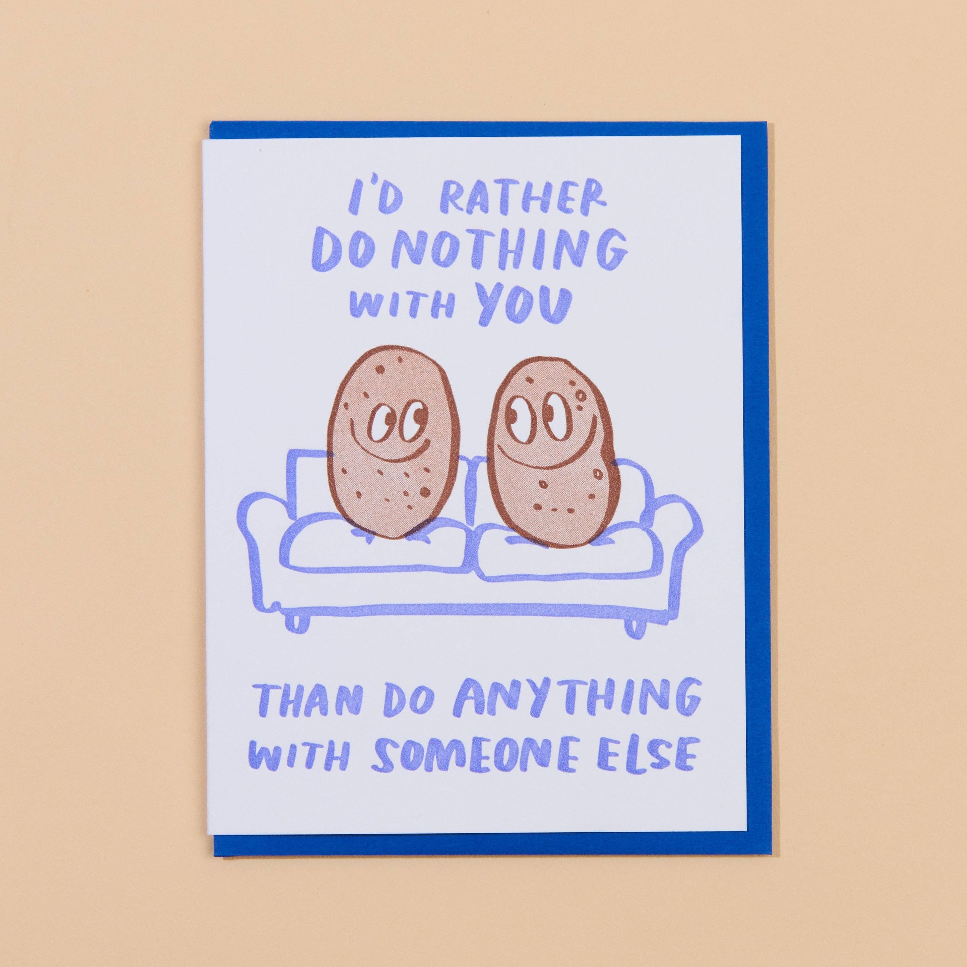 Couch Potatoes Love Card - DIGS