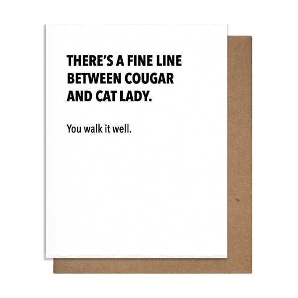 Cougar Cat Lady Card - DIGS