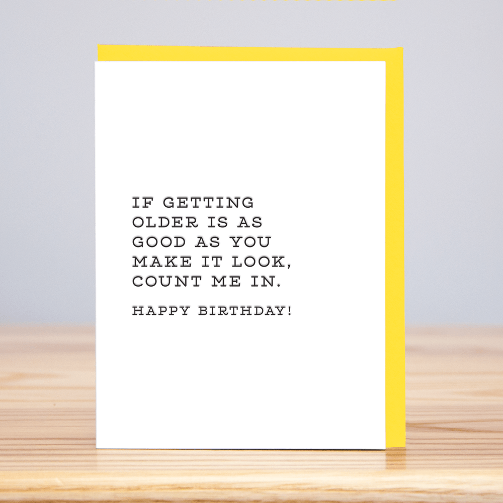 Count Me In Birthday Card - DIGS