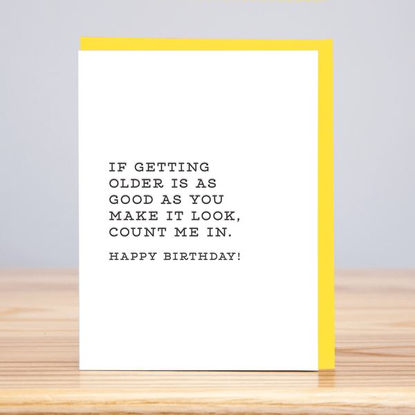 Count Me In Birthday Card - DIGS