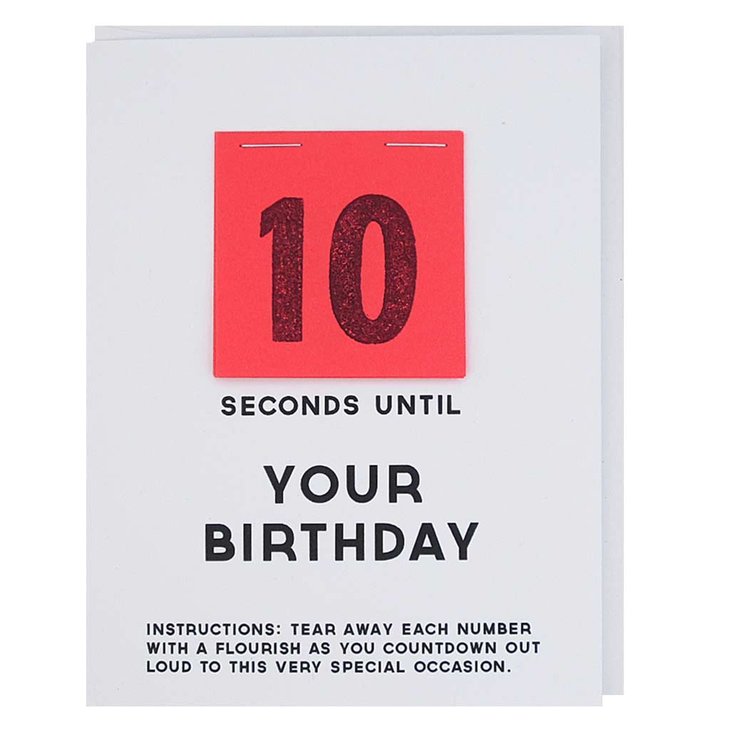 Countdown Birthday Card - DIGS