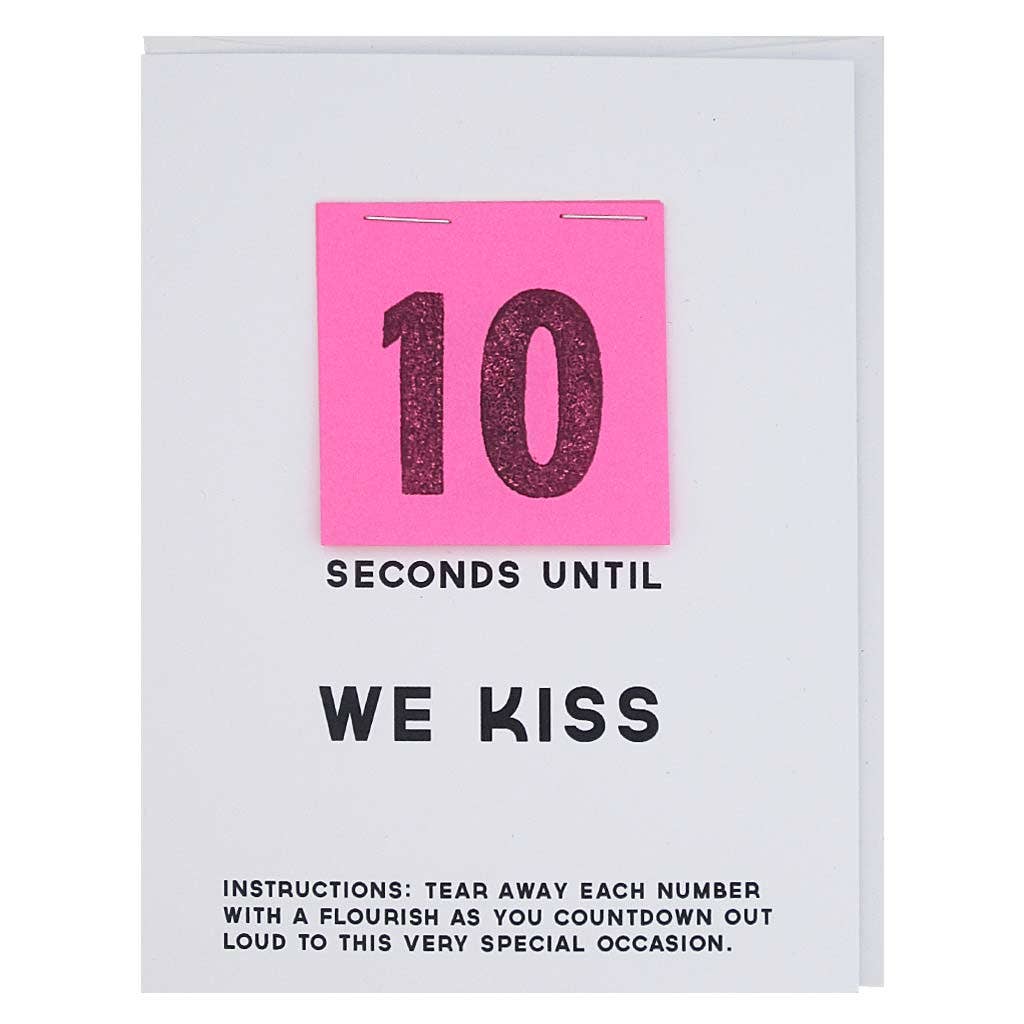 Countdown Kiss Love Card - DIGS