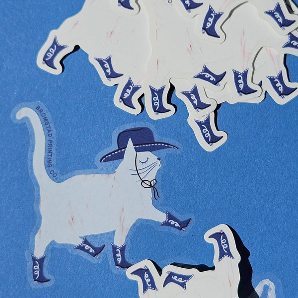 Cowboy Cat Sticker - DIGS