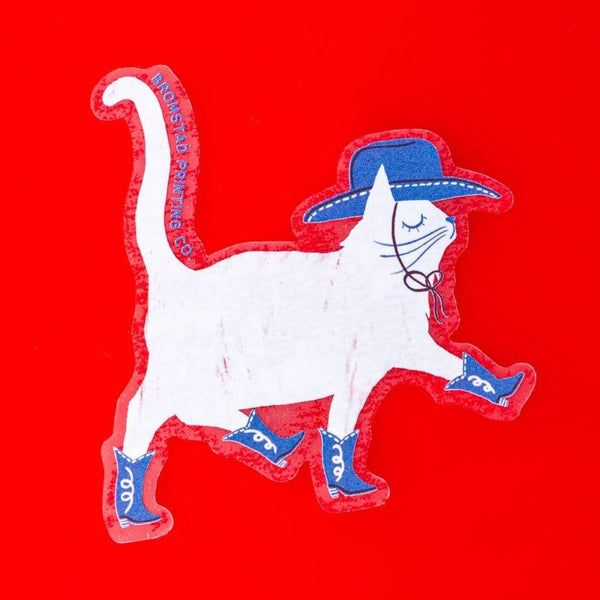 Cowboy Cat Sticker - DIGS