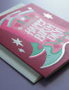 Cowgirl Boot Birthday Card - DIGS