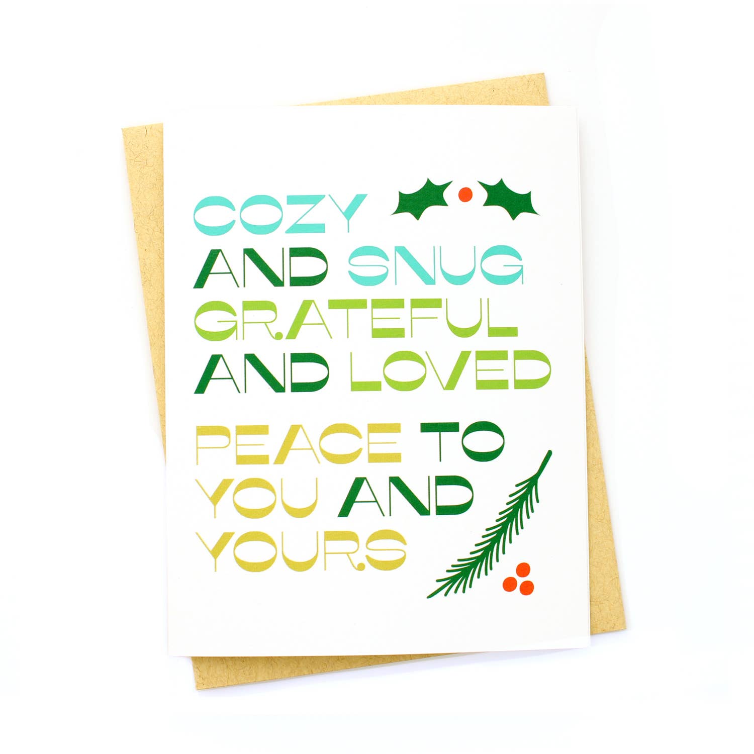 Cozy and Snug Holiday Card - DIGS