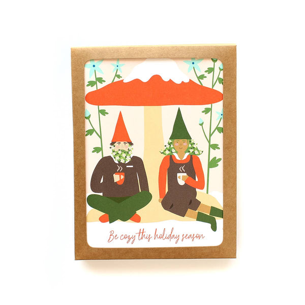 Cozy Gnomes Holiday Card Box Set - DIGS