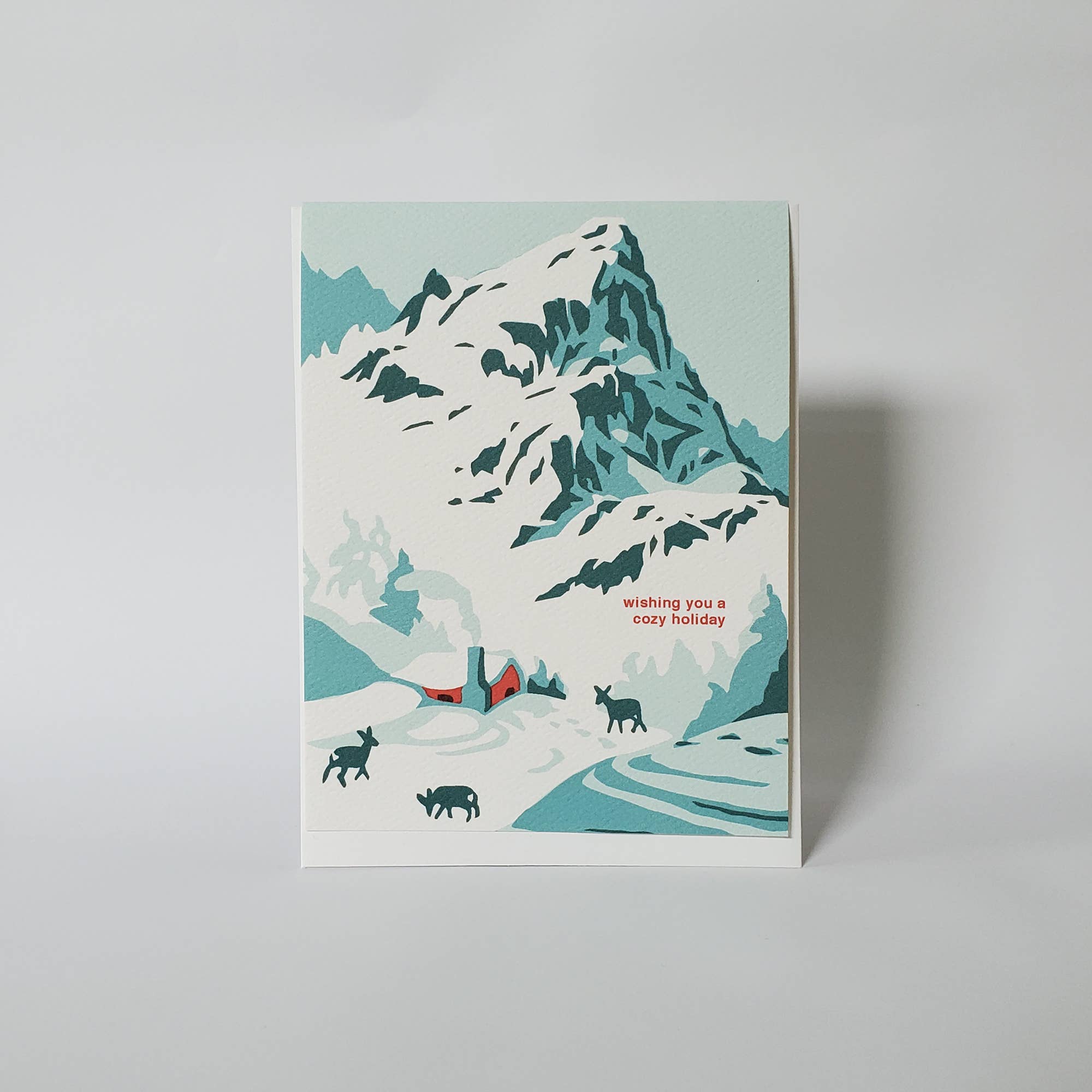 Cozy Holiday Mountain Card: Set of 8 - DIGS