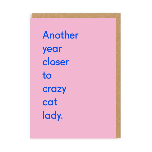 Crazy Cat Lady Birthday Card - DIGS