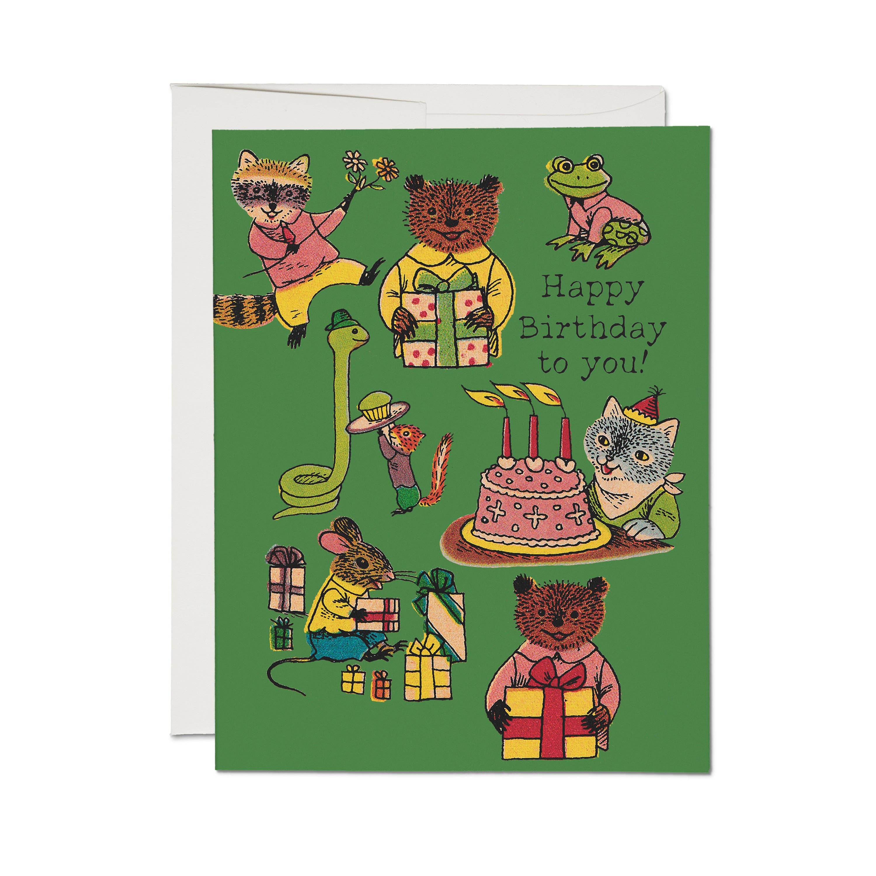 Critter Wishes Birthday Card - DIGS