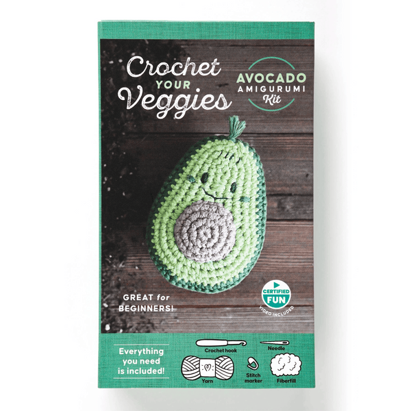 Crochet Your Veggies Avocado Amigurumi Kit - DIGS