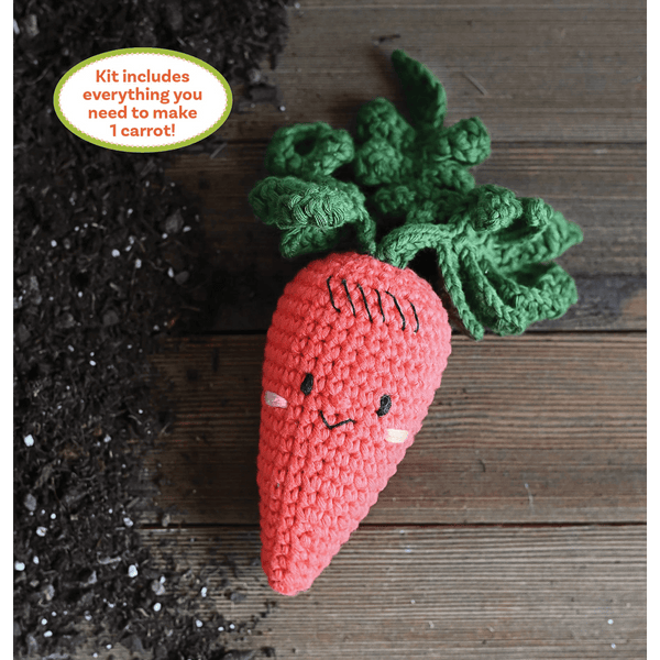 Crochet Your Veggies Carrot Amigurumi Kit - DIGS