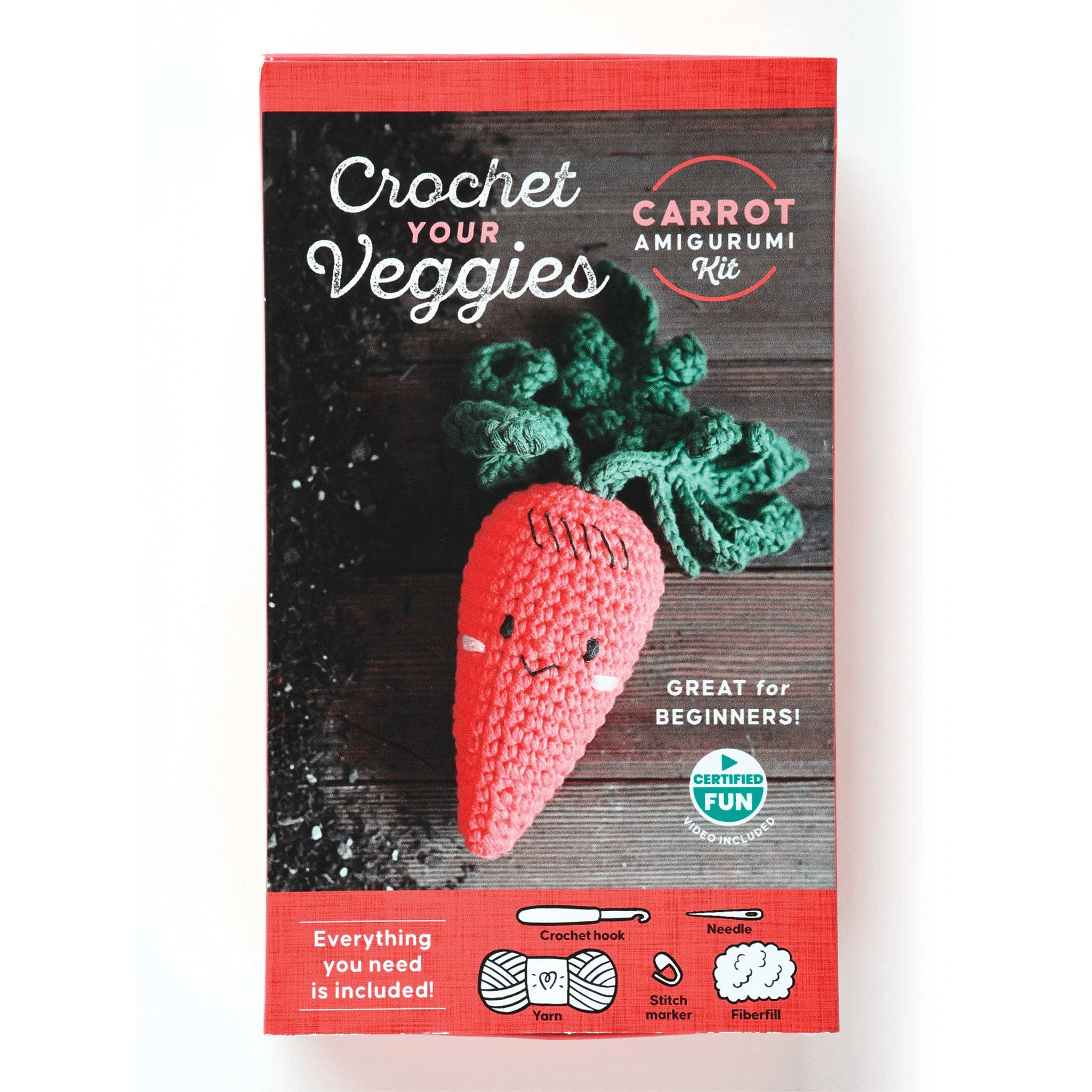 Crochet Your Veggies Carrot Amigurumi Kit - DIGS