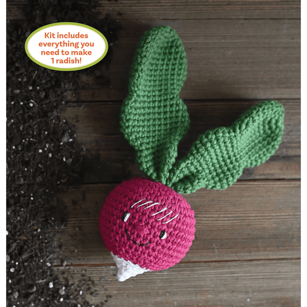 Crochet Your Veggies Radish Amigurumi Kit - DIGS