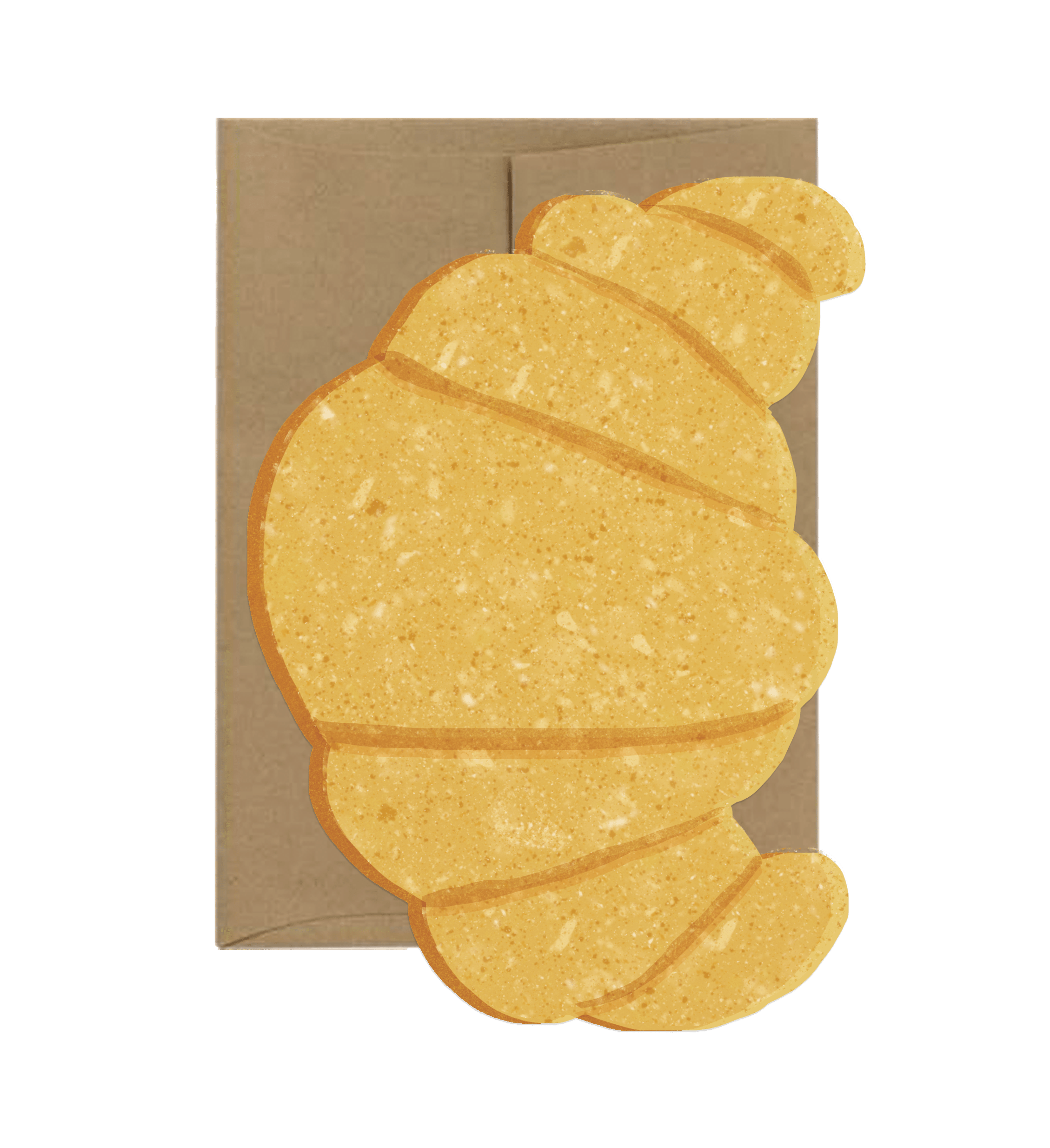 Croissant Die Cut Card - DIGS