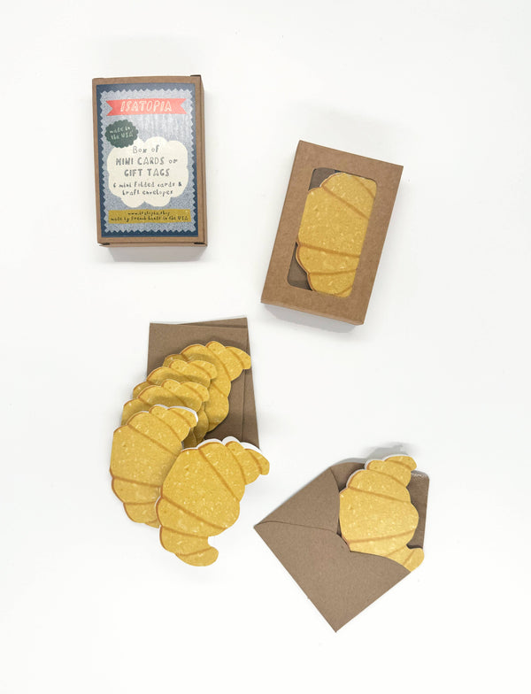 Croissant Mini Cards - Box of 6 - DIGS
