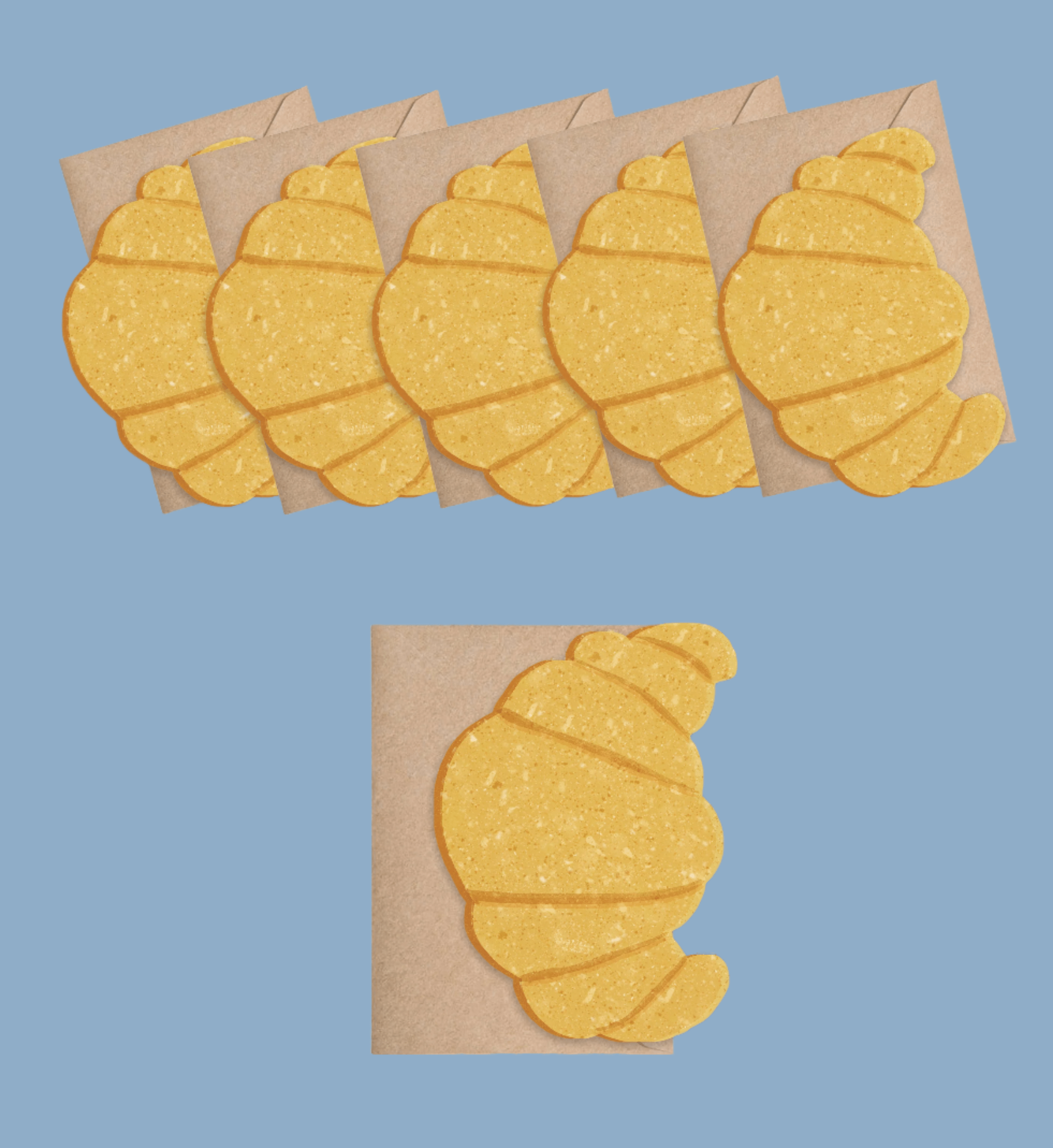 Croissant Mini Cards - Box of 6 - DIGS