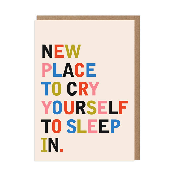 Cry Yourself to Sleep Funny Card - DIGS