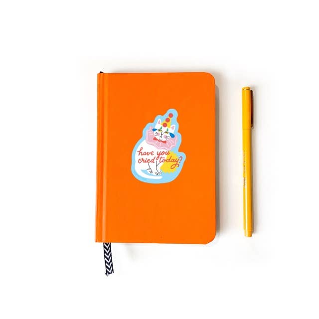 Crying Clown Cat Sticker - DIGS