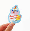 Crying Clown Cat Sticker - DIGS