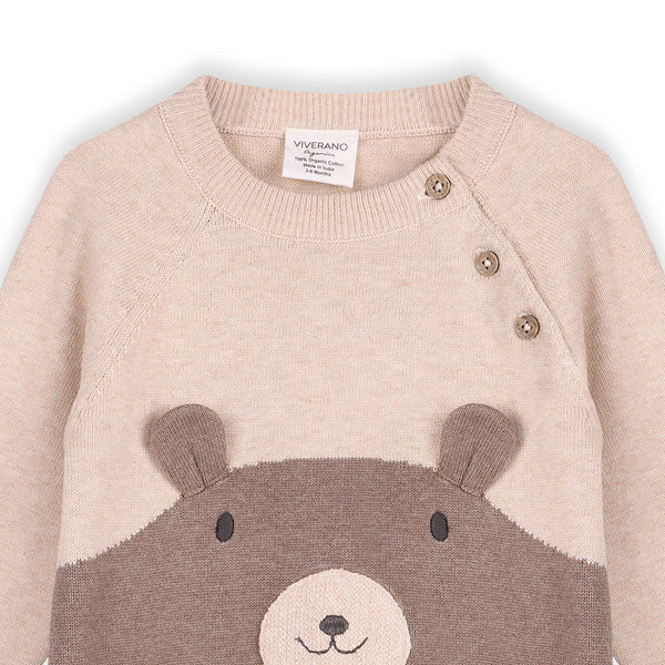 Cuddly Bear Sweater Knit Jumpsuit - DIGS
