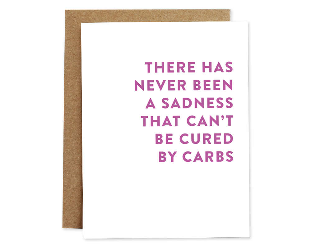 Cured By Carbs Card - DIGS