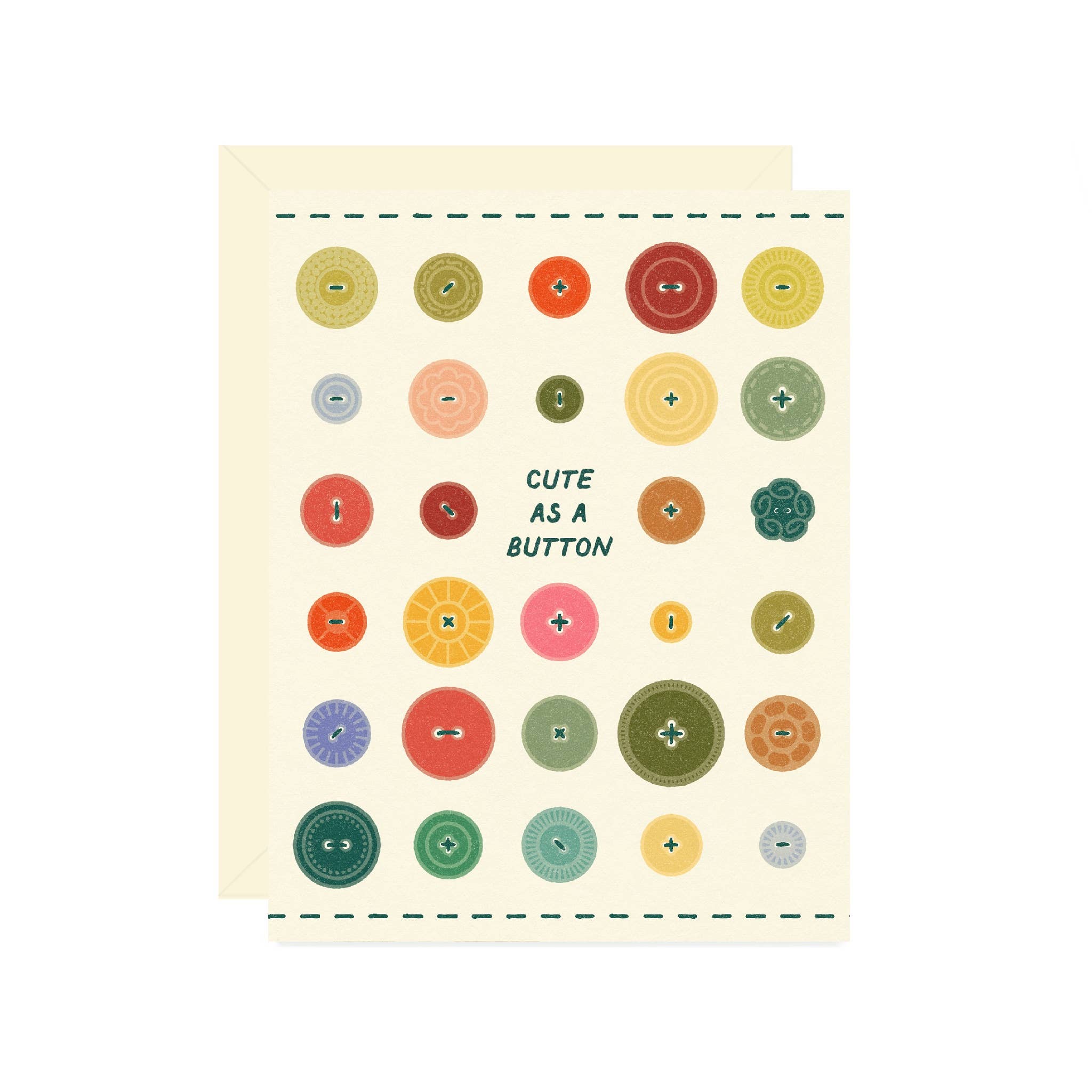 Cute as a Button Baby Card - DIGS