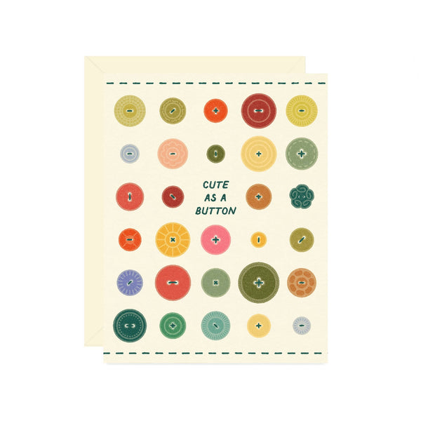 Cute as a Button Baby Card - DIGS