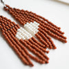 Beaded Fringe Earrings: Terra Mini