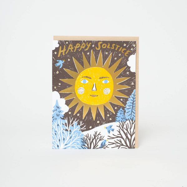 Solstice Sun Holiday Card