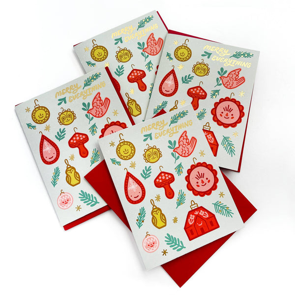 Merry Everything Ornaments Holiday Card