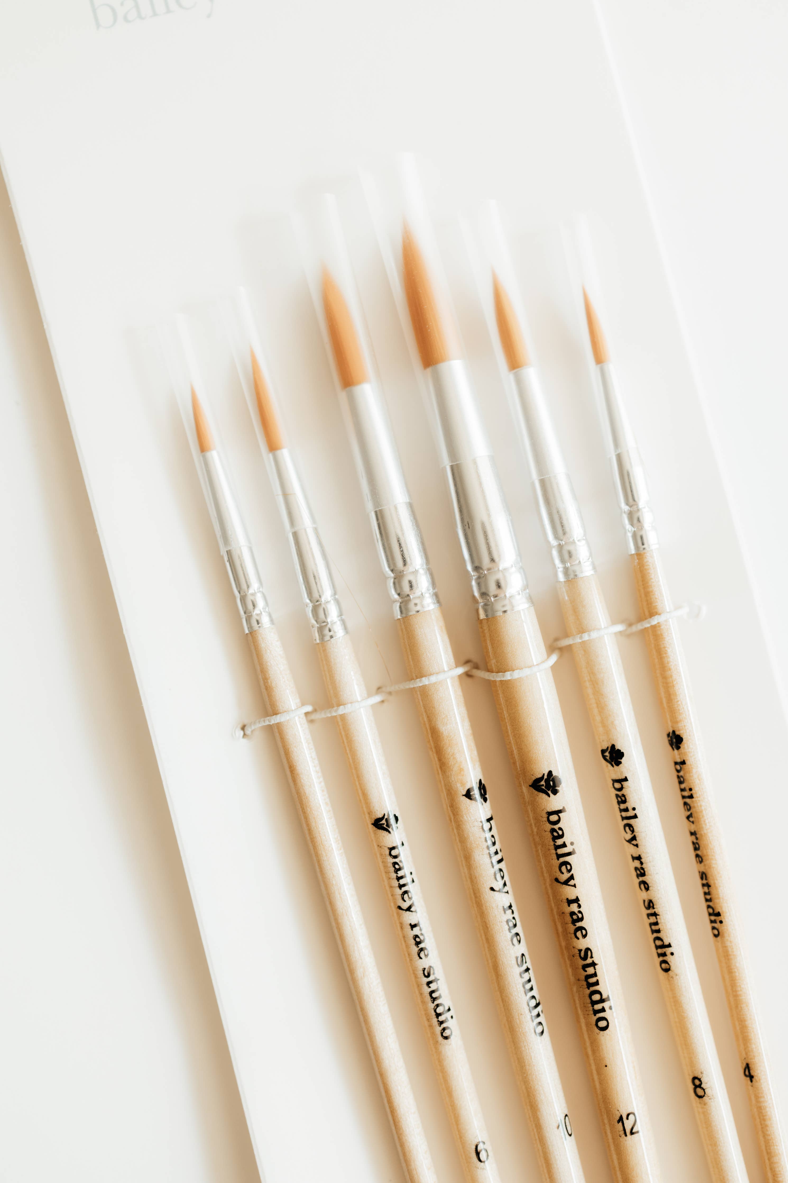 Round Tip Watercolor Brush Set - 6pc