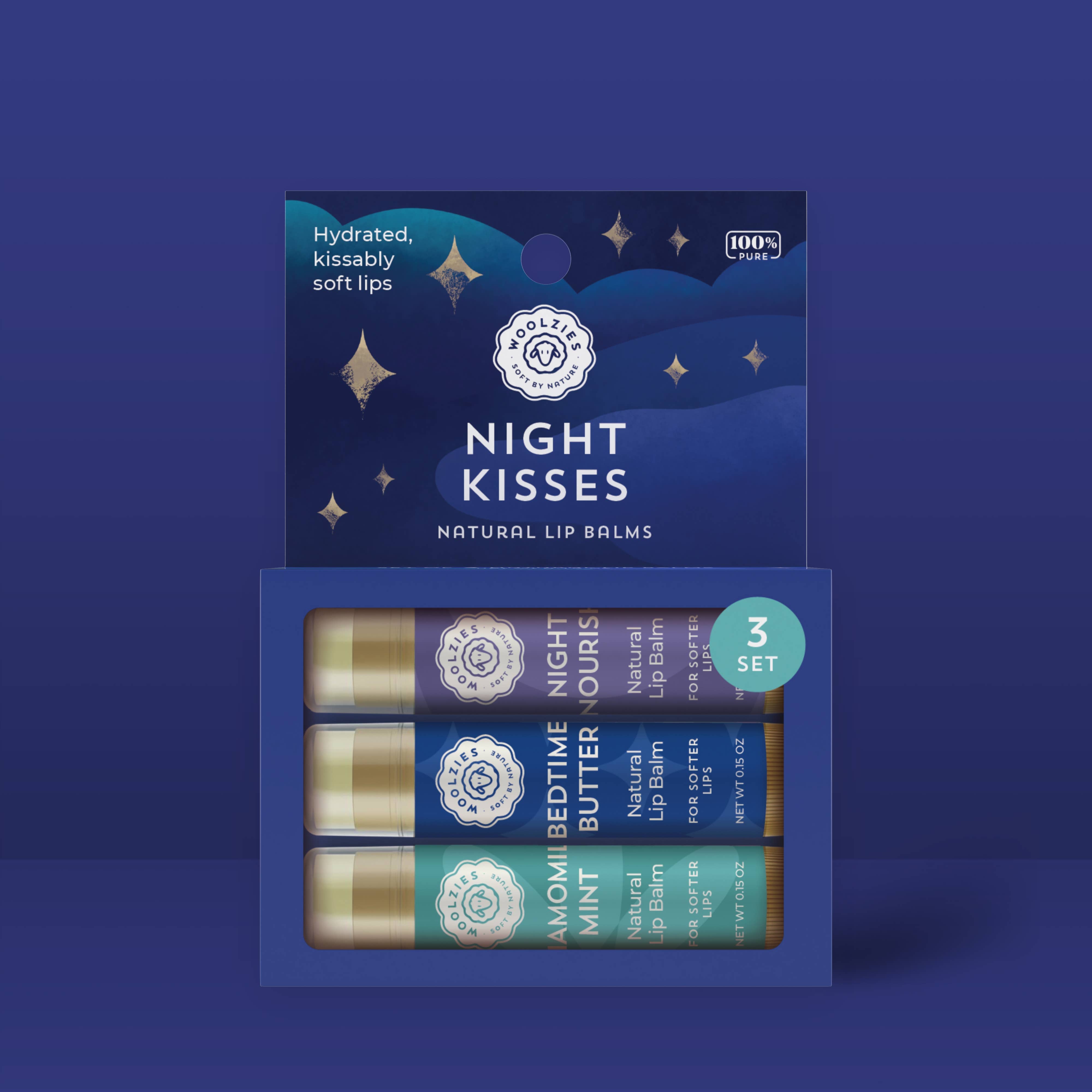 Night Kisses Lip Balm Set Of 3