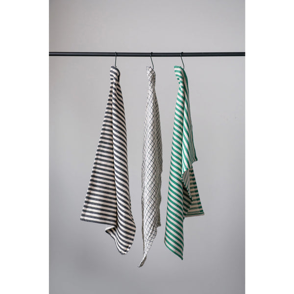 Stripes and Grid Tea Towel Set