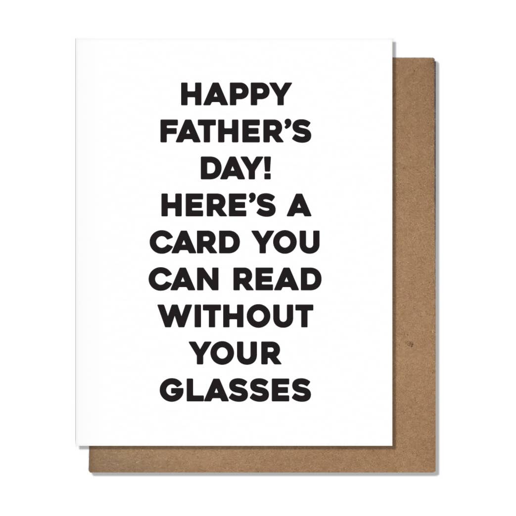 Dad Glasses Father's Day Card - DIGS
