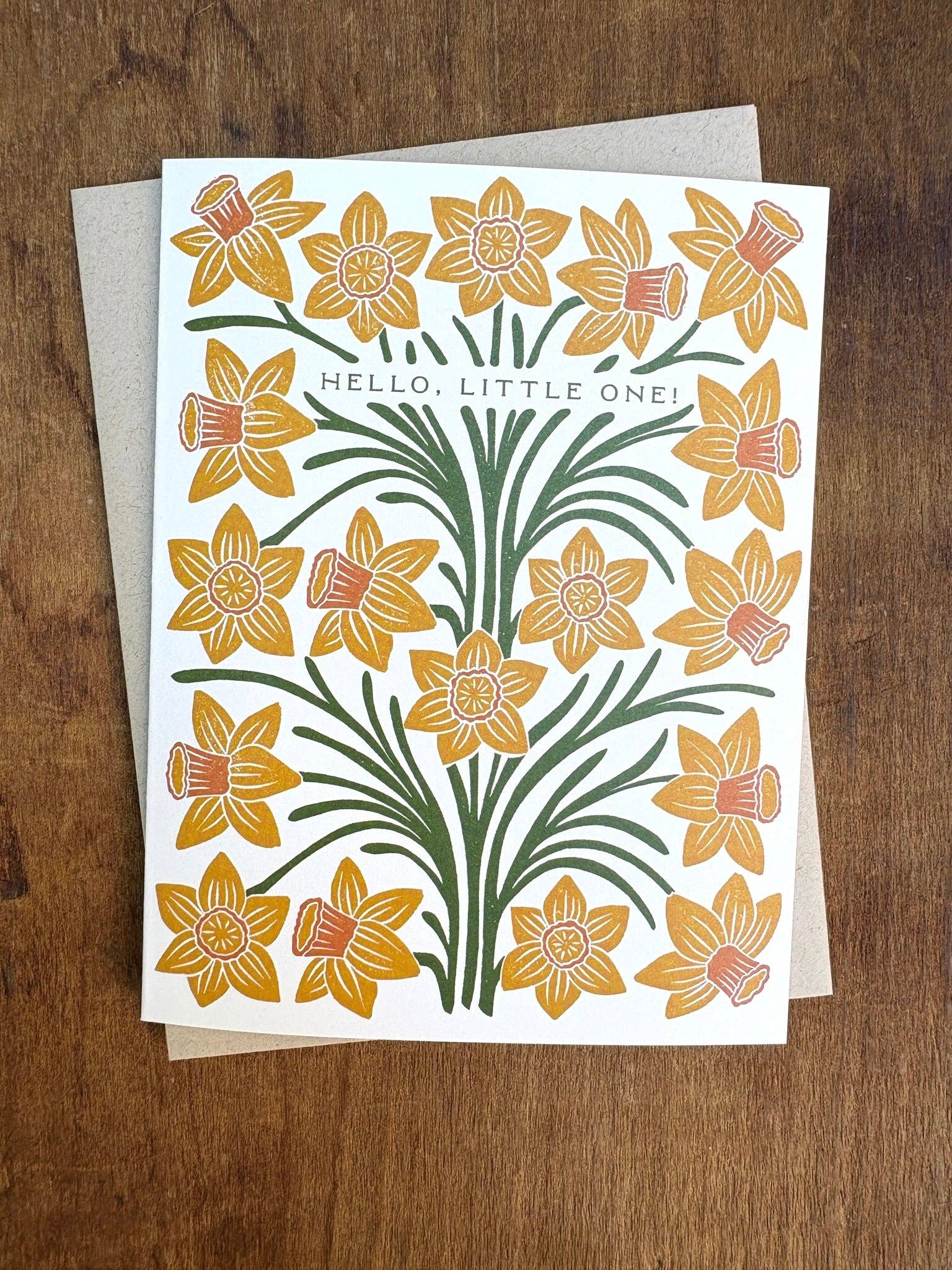 Daffodils Little One Baby Card - DIGS