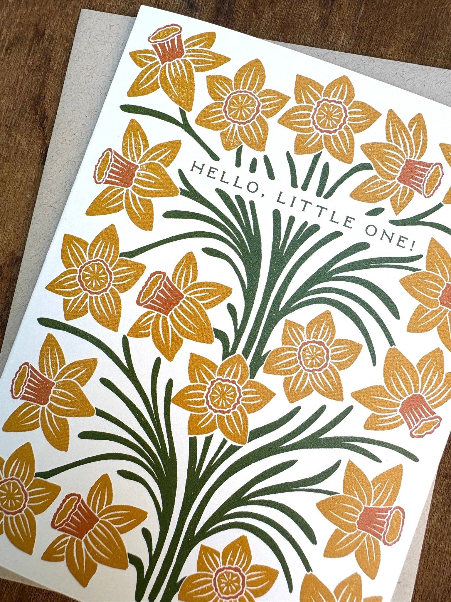 Daffodils Little One Baby Card - DIGS