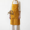 Linen Tales Daily Apron in Mustard - DIGS