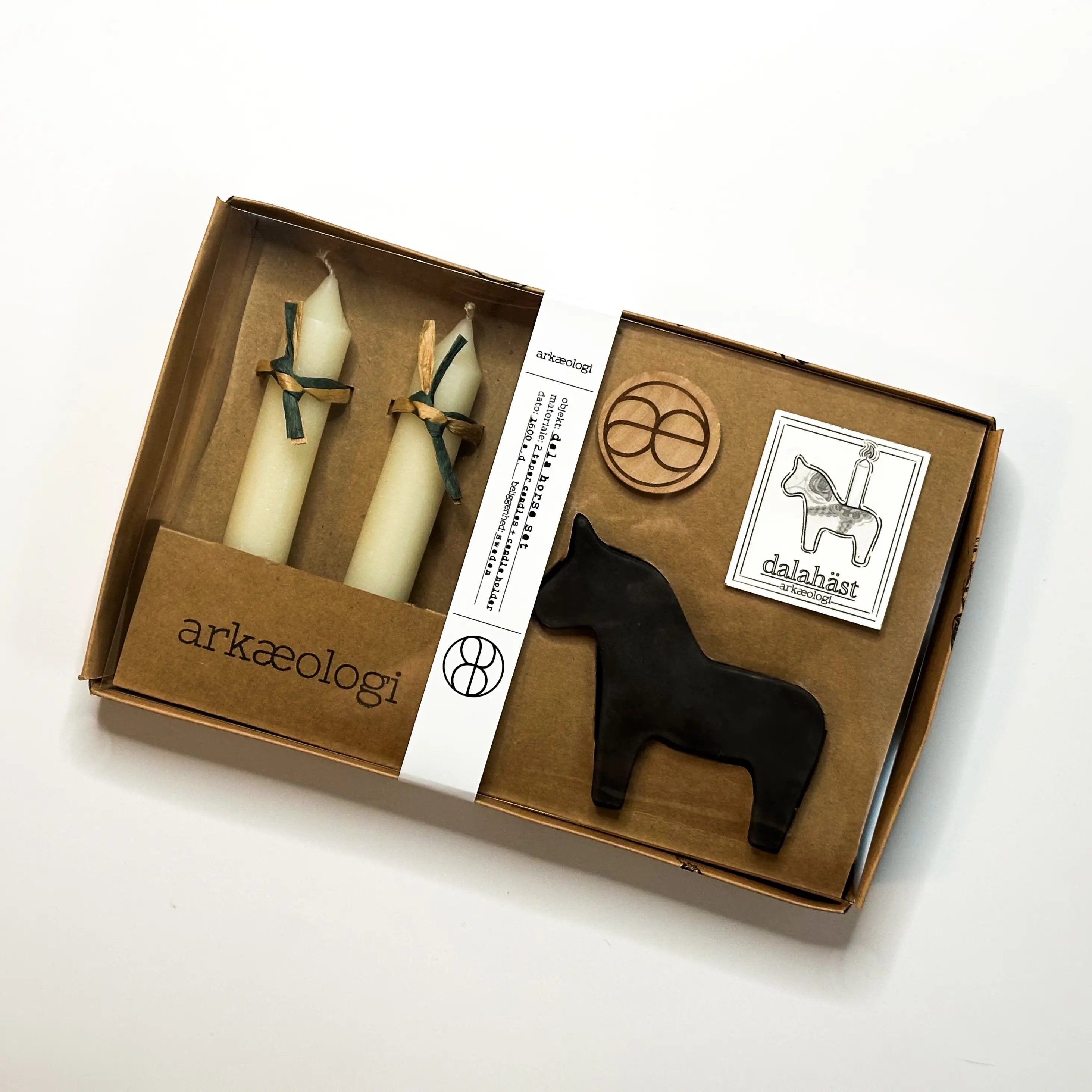 Dala Horse Candleholder Gift Set