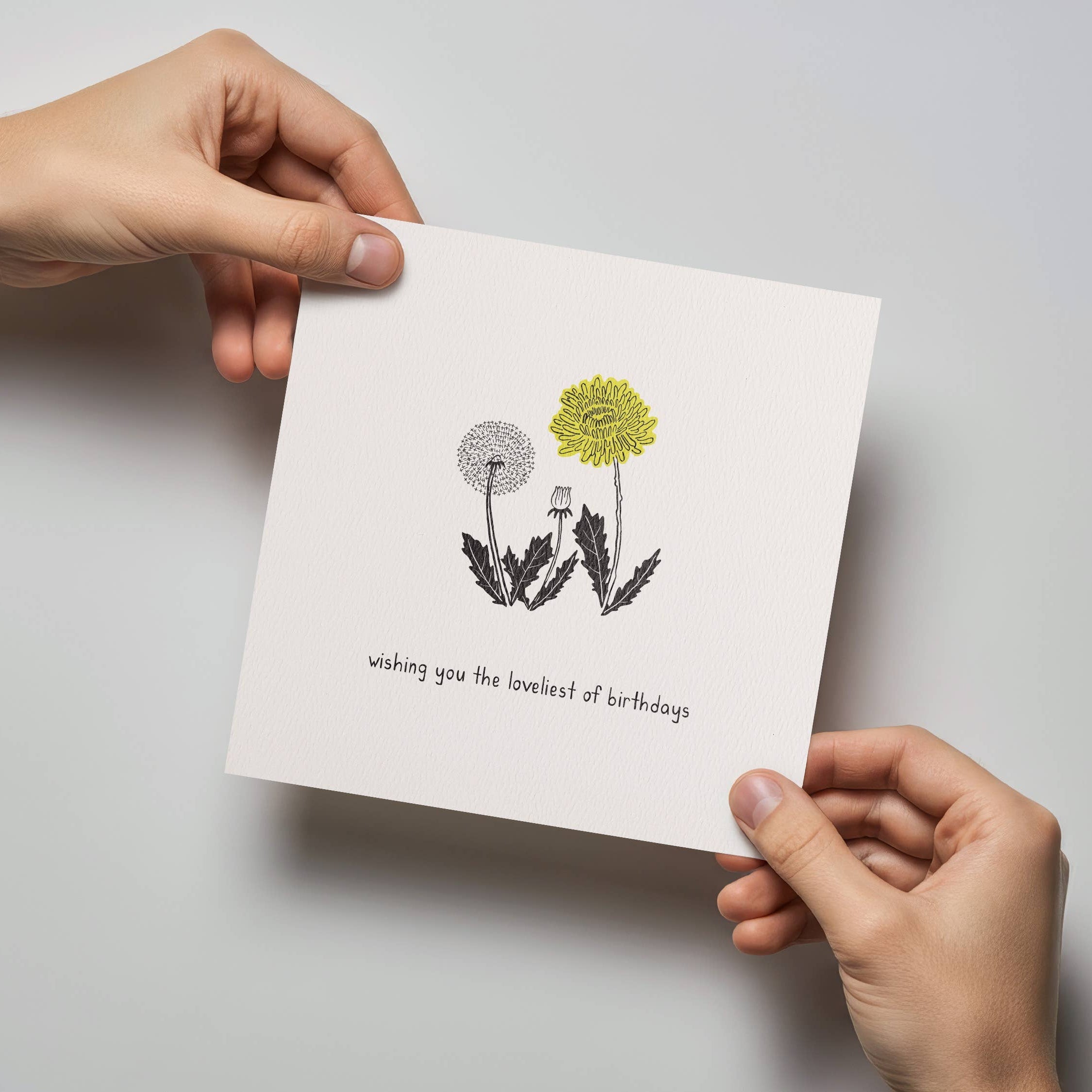 Dandelion Loveliest Birthday Card - DIGS